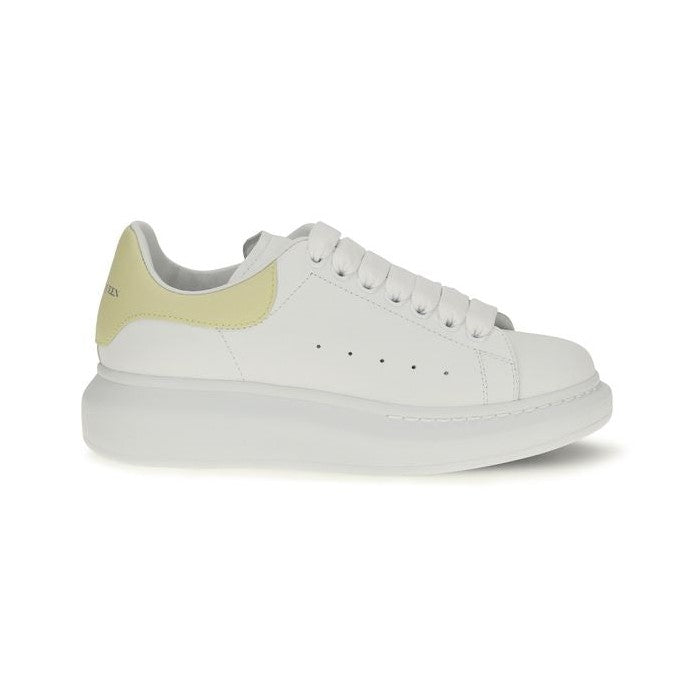 Alexander McQueen White Calf Leather Bos Taurus Chunky Sneakers for Women