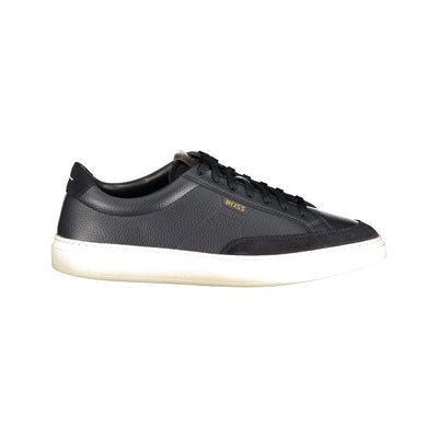 Hugo Boss Blue Leather Men's Sneakers