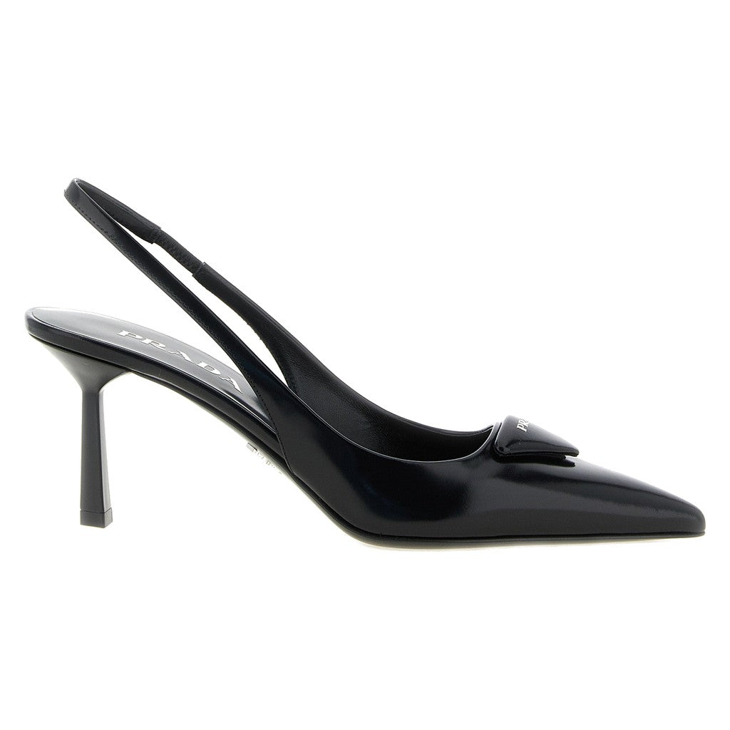 Prada Black Calfskin High Heel Pumps for Women