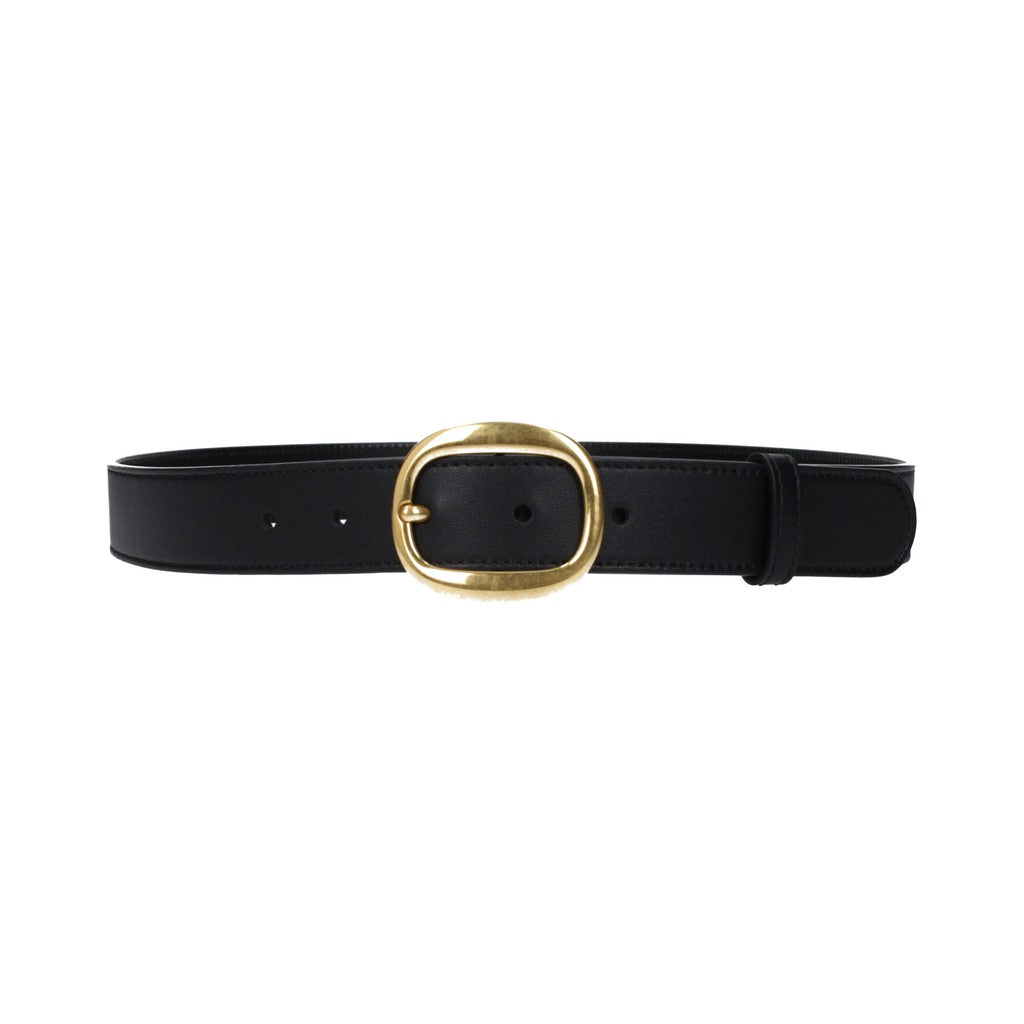 Tom Ford Black Leather Regular Belt for Men