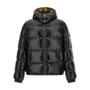 Versace Black Nylon Full-Length Jacket for Men
