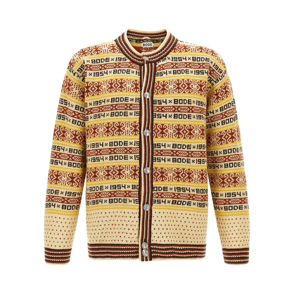 BODE Multicolor Wool Cardigan for Men