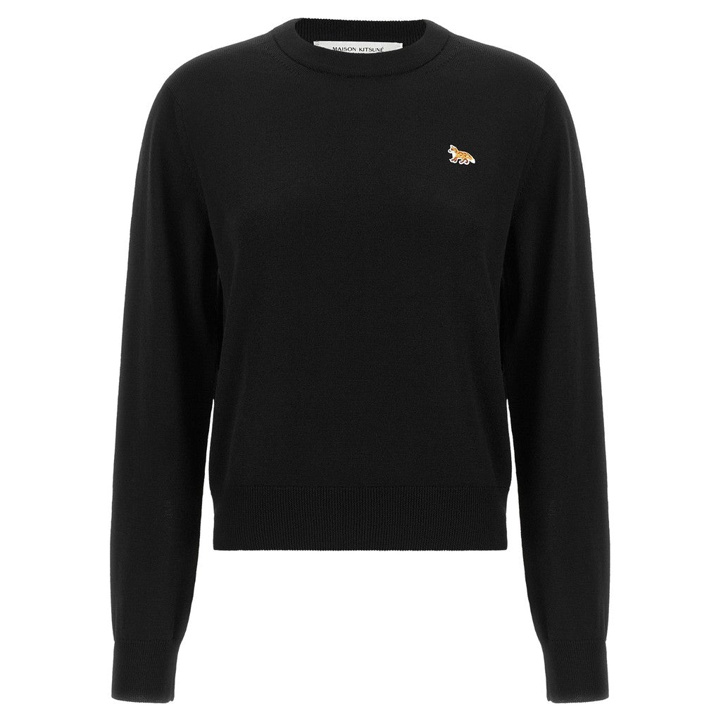 Maison Kitsuné Black Wool Cardigan for Women