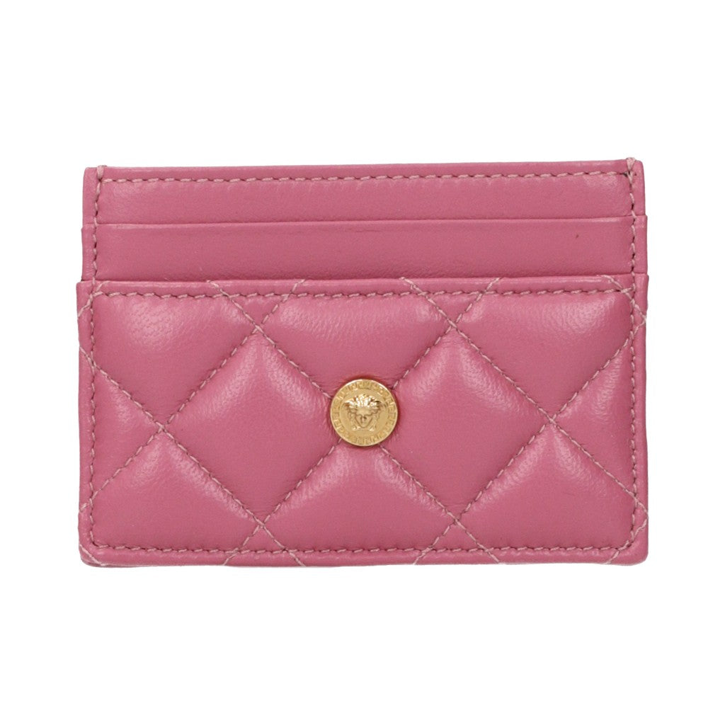 Versace Pink Leather Cardholder for Women