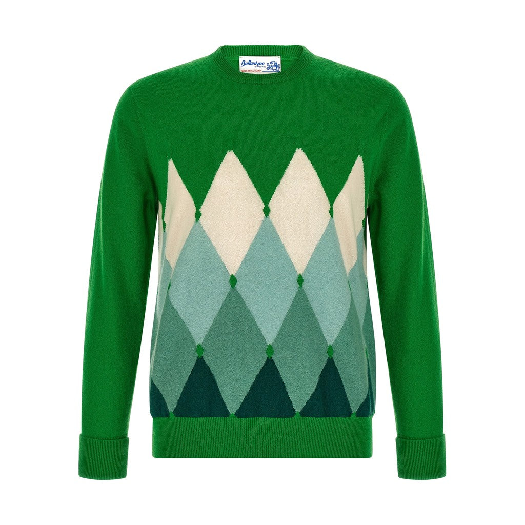 Ballantyne Bicolor Cashmere Cardigan for Men