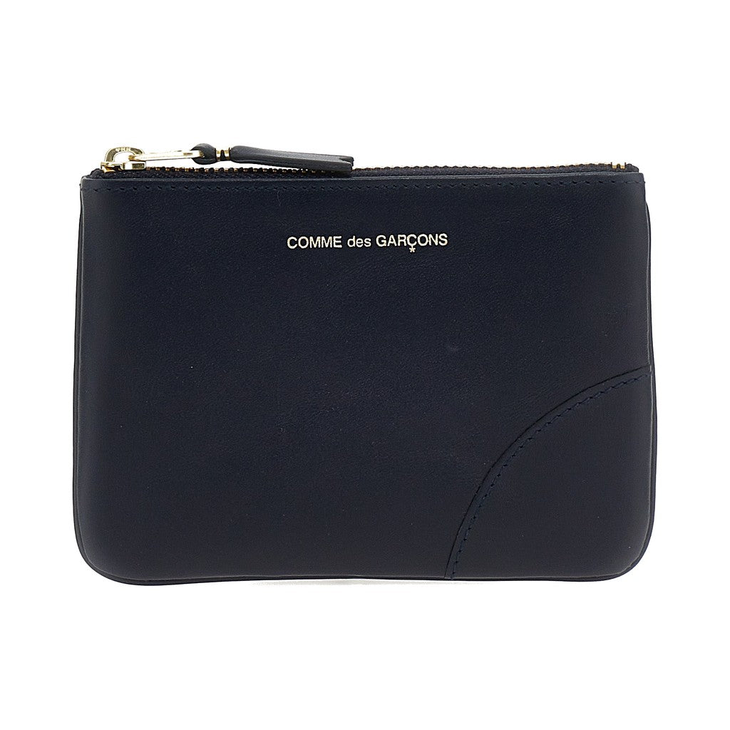 Comme des Garçons Blue Calfskin Cardholder for Unisex