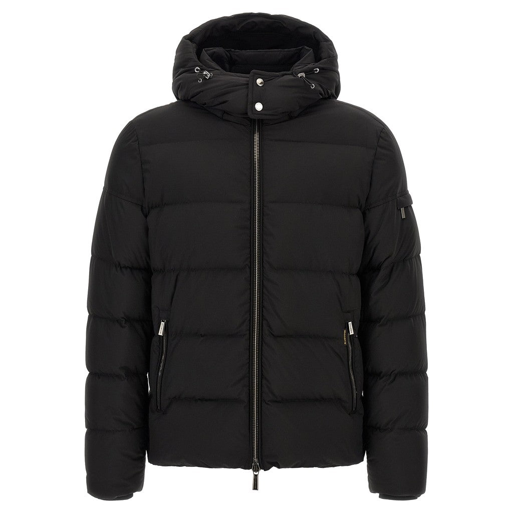 MooRER Black Wool Bomber for Men