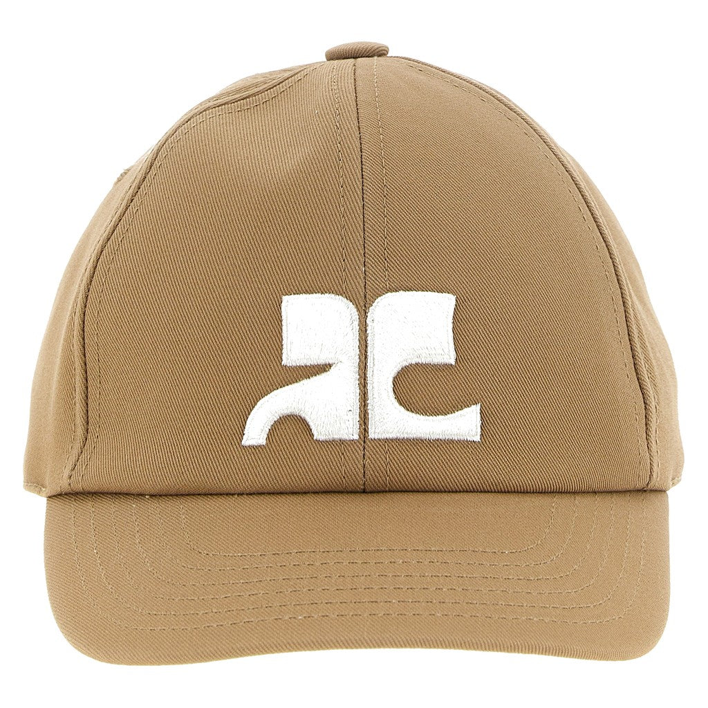 Courrèges Beige Cotton Cap (Baseball Hat) for Women