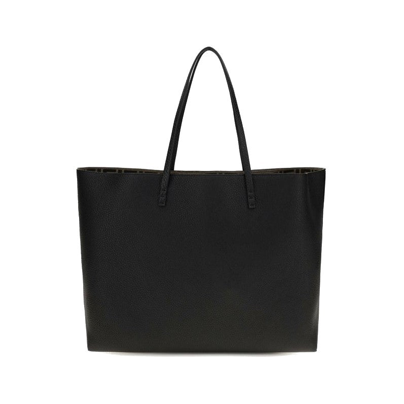 Fendi Black Calf Leather Bos Taurus Shoulder Bag for Women