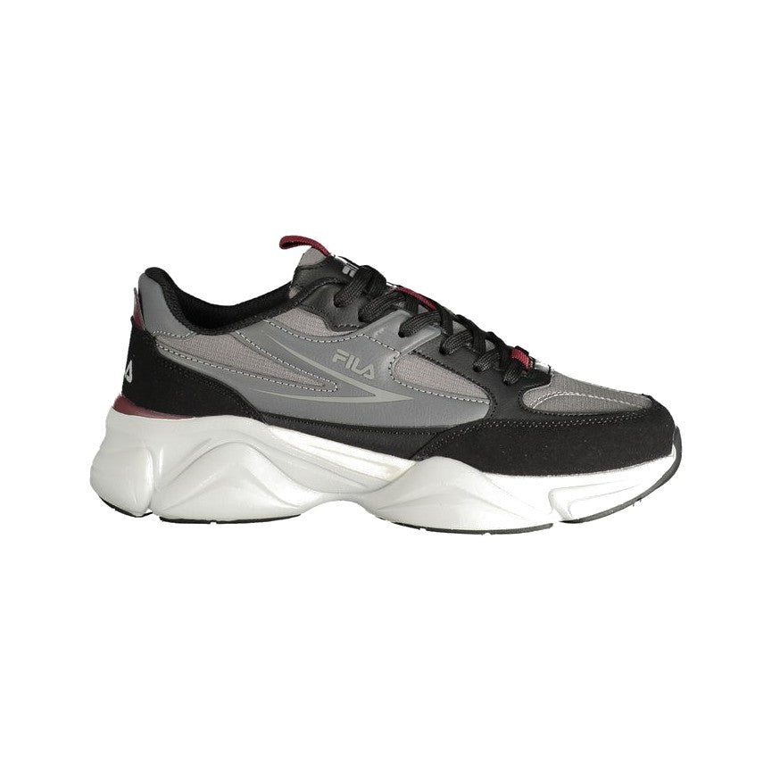 Fila Gray Polyurethane Women Sneaker