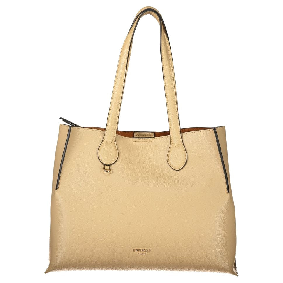 Twinset Beige Polyurethane Women Bag