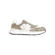 Armani Exchange Green Polyester Athletic Sneakers for Men