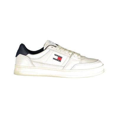 Tommy Hilfiger White Leather Men Sneaker