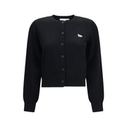 Maison Kitsuné Black Cotton Cardigan for Women