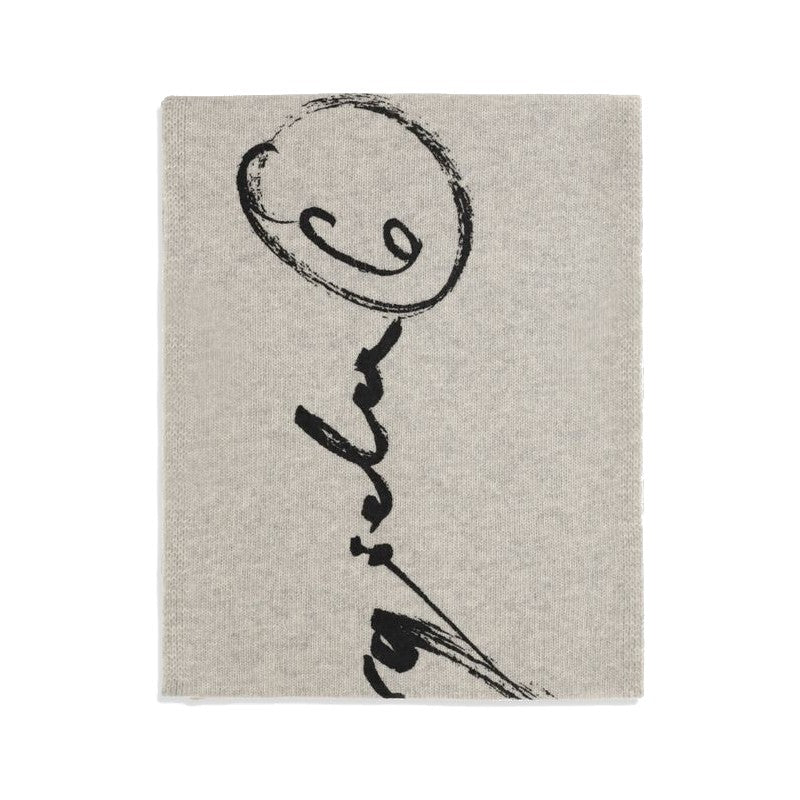 MM6 Gray Wool Oves Aries Scarf for Women
