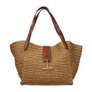 Tom Ford Beige Raffia Shoulder Bag for Women