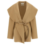 Sportmax Beige Wool Coat for Women