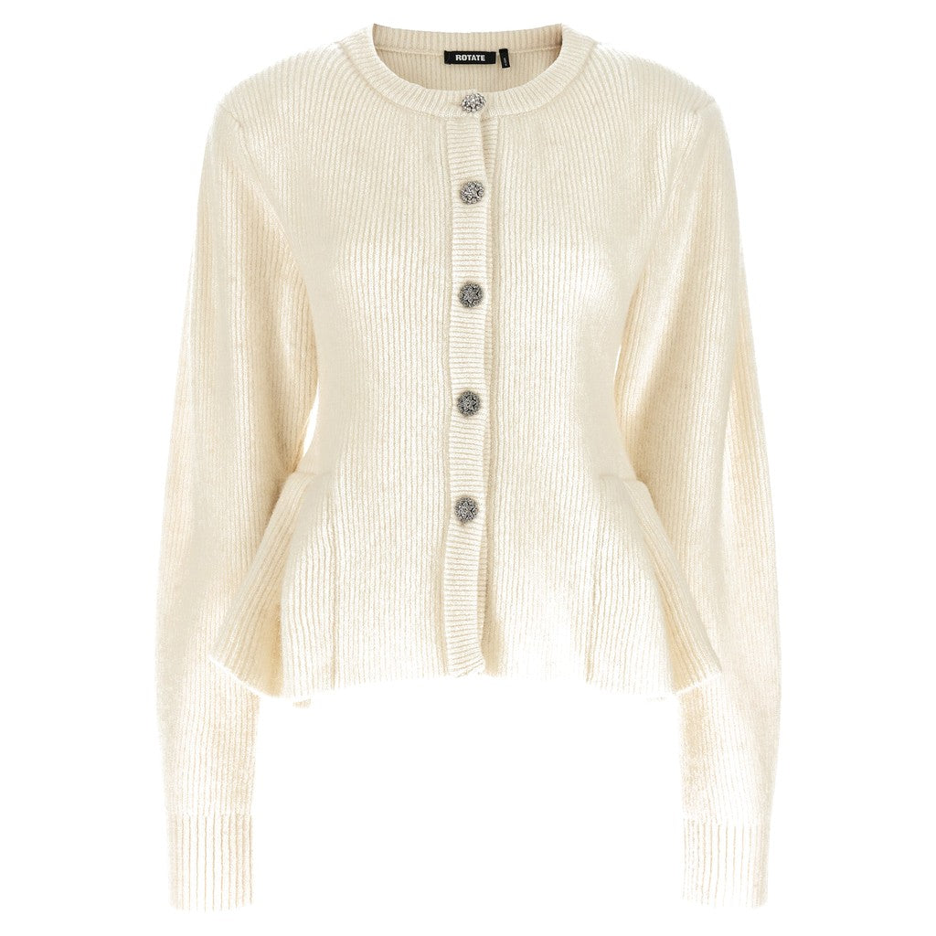 ROTATE BIRGER CHRISTENSEN White Wool Cardigan for Women