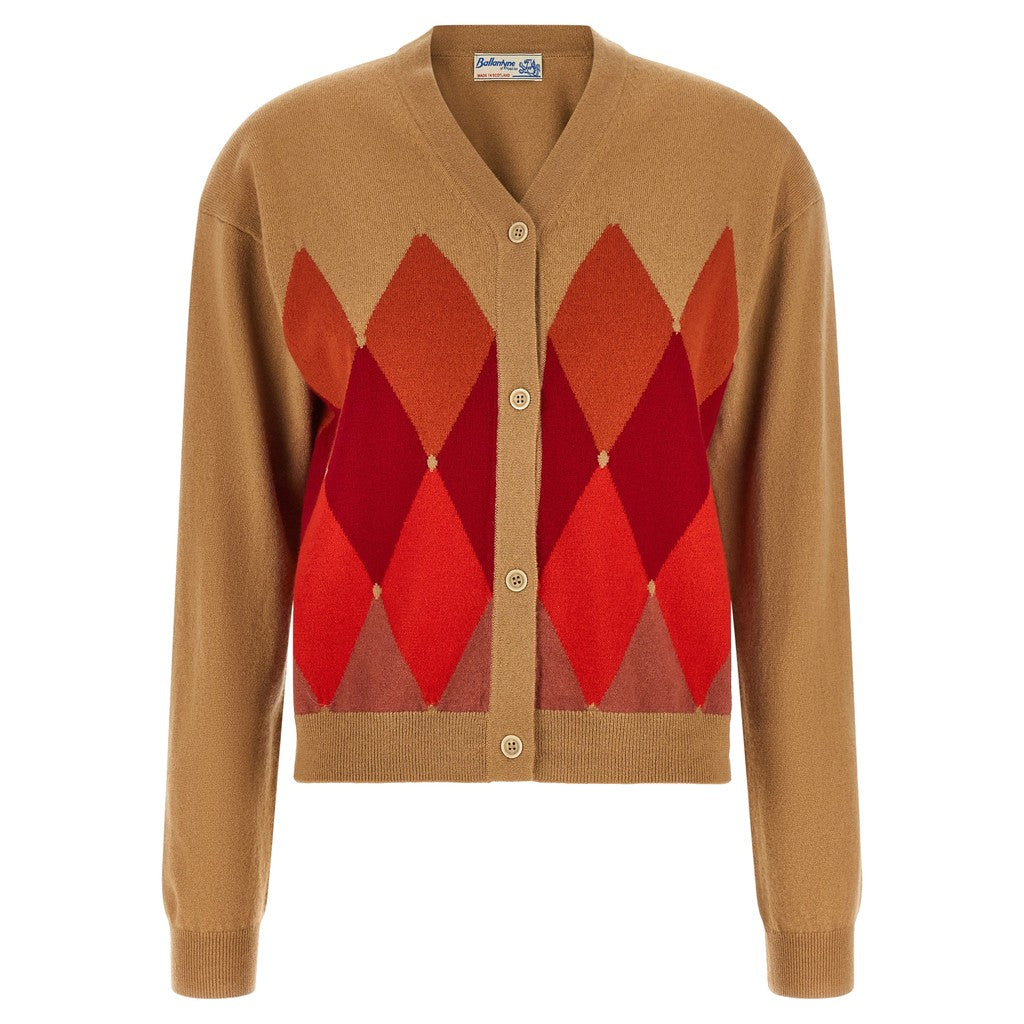 Ballantyne Beige Cashmere Cardigan for Women