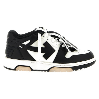 Off-White Bicolor Calfskin Low Top Sneakers for Men