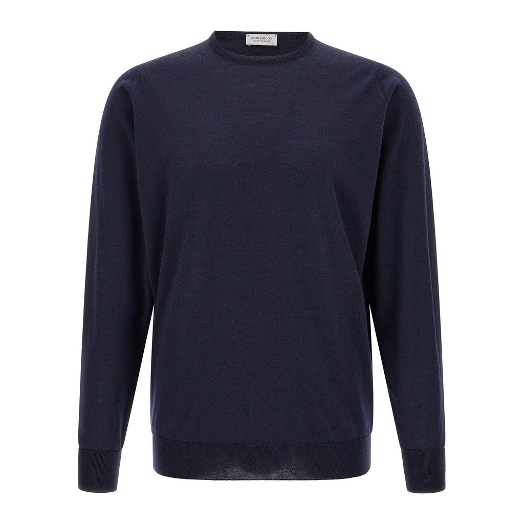 John SMEDLEY Blue Merino Wool Cardigan for Men