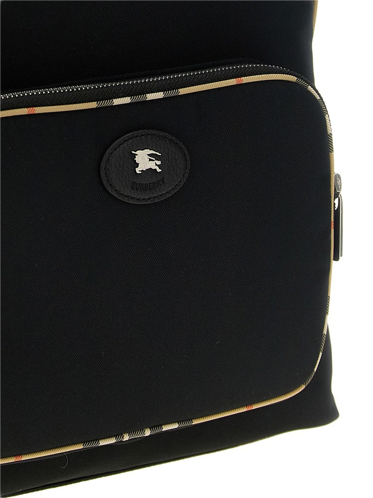 Burberry Black Polyester Backpack for Men