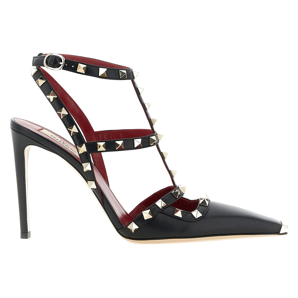 Valentino Garavani Black Calfskin High Heel Pumps for Women