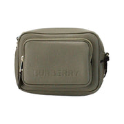 Burberry Small Branded Dark Fern Green Grainy Leather Camera Crossbody Bag for Women