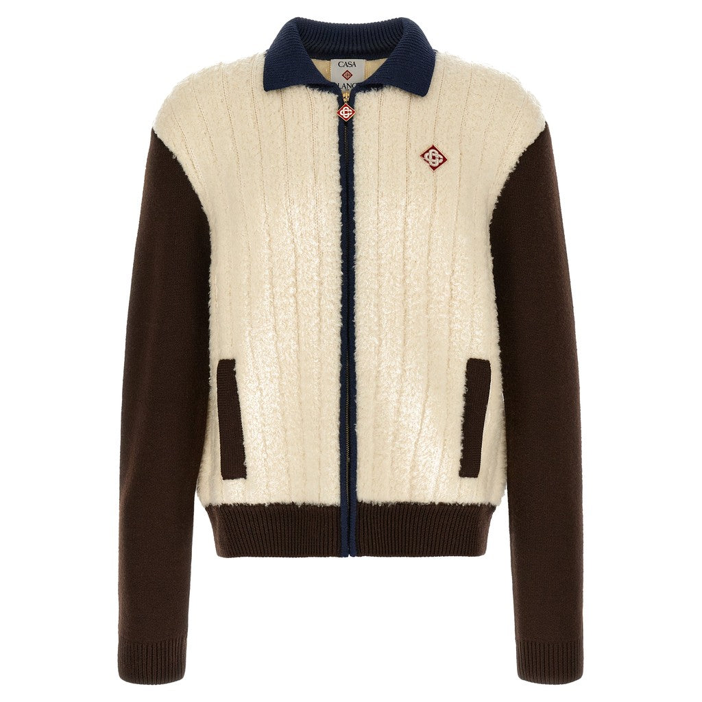 Casablanca Multicolor Wool Full-Length Jacket for Men