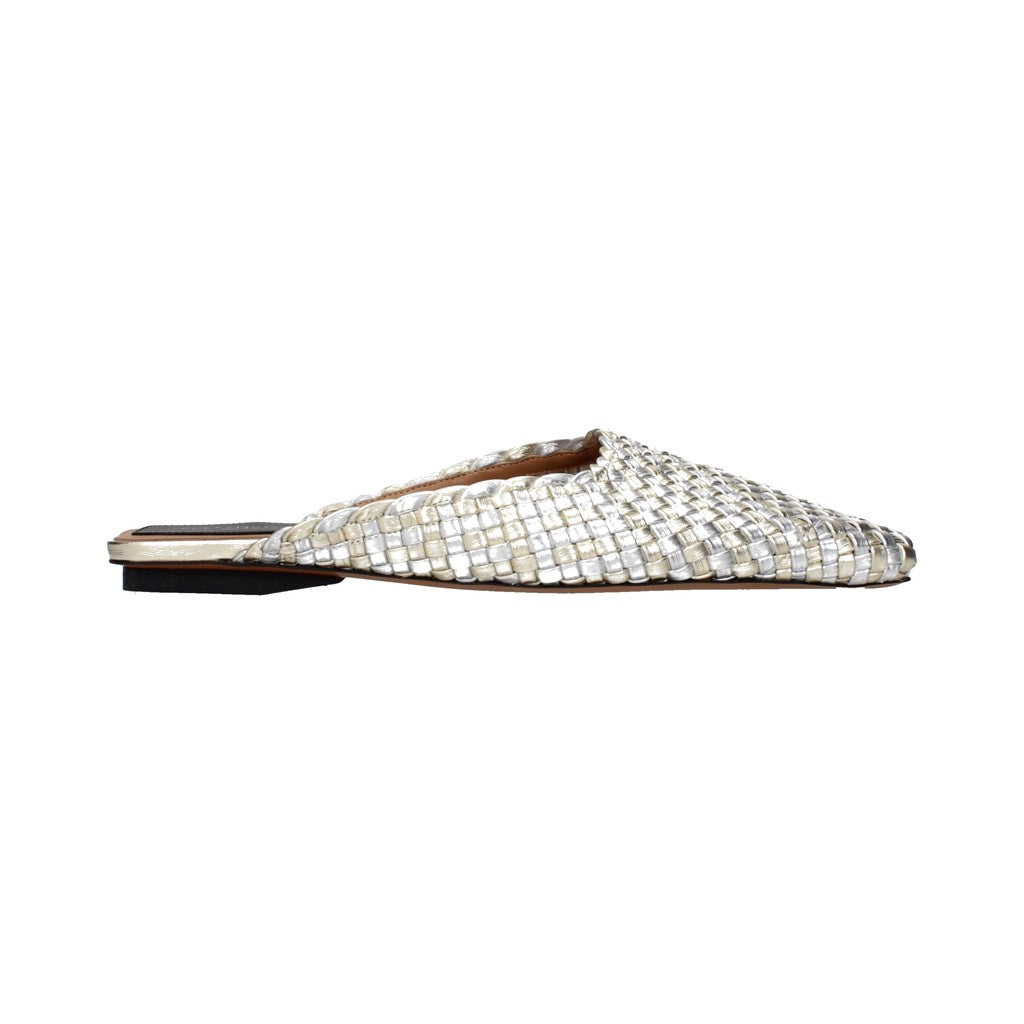 Stella McCartney Gray Leather Slippers for Women