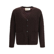 Valentino Garavani Brown Wool Oves Aries Cardigan for Men