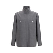 Valentino Garavani Gray Polyester Coat for Men