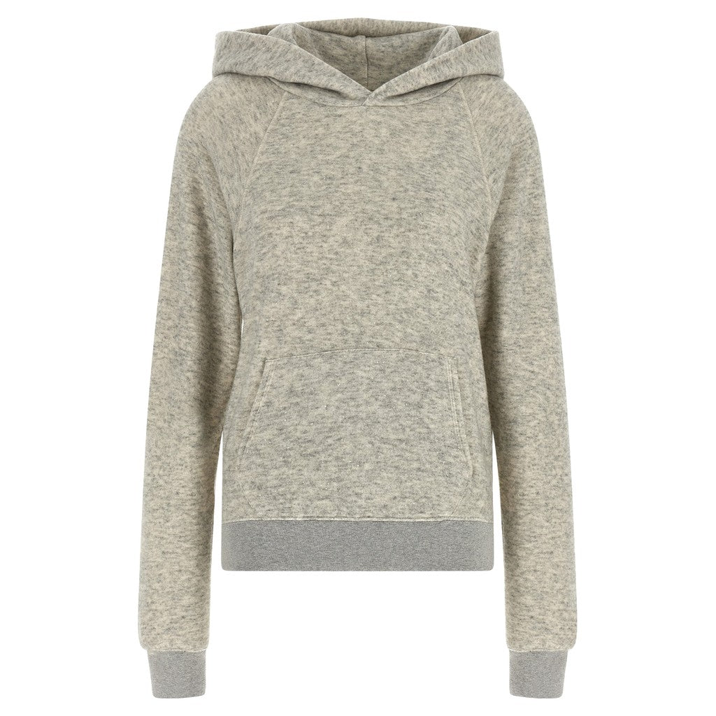 Khaite Gray Cotton Hoodie for Women