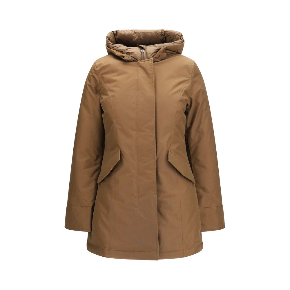 Woolrich Brown Cotton Parka for Women