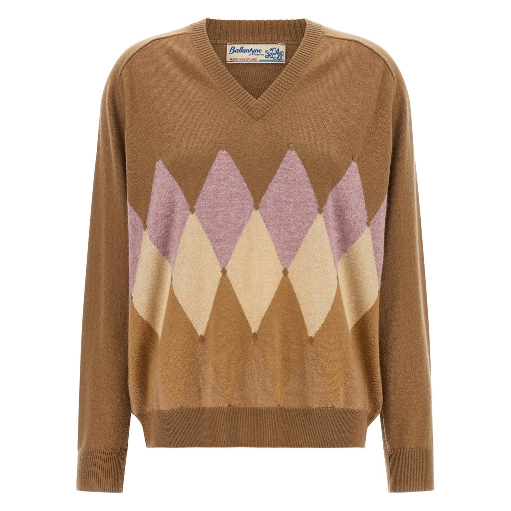 Ballantyne Beige Cashmere Cardigan for Women