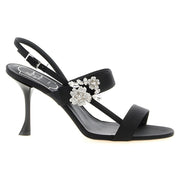 Roger Vivier Black Viscose Stiletto Heel Sandals for Women