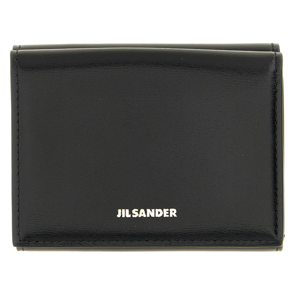 Jil Sander Black Calfskin Cardholder for Women