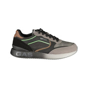 Gas Black Polyurethane Mens Sneaker for Men