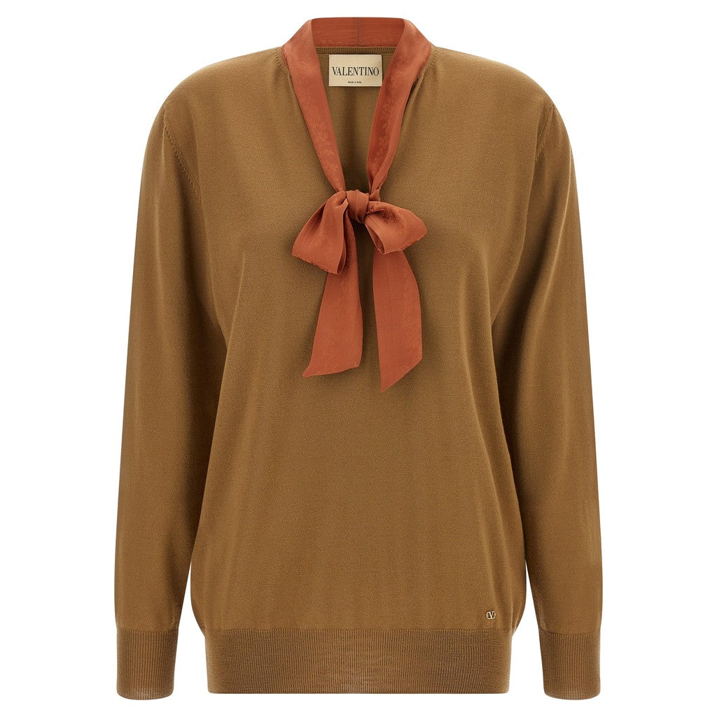 Valentino Garavani Brown Cashmere Cardigan for Women