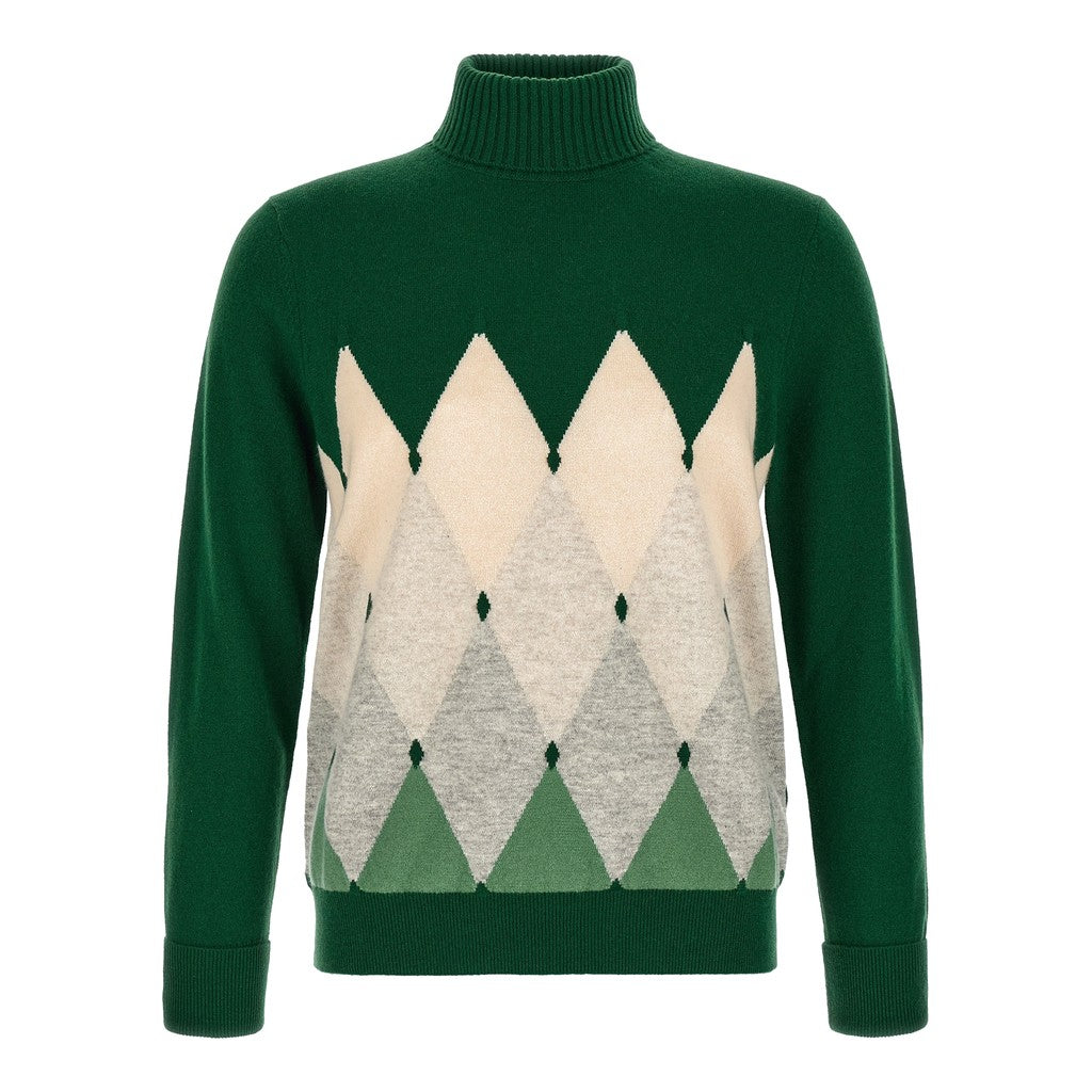 Ballantyne Bicolor Cashmere Cardigan for Men