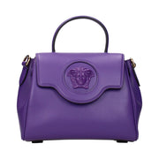 Versace Purple Leather Handbag for Women