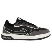 Palm Angels Black Calf Leather Bos Taurus Low Top Sneakers for Men
