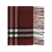 Burberry Bordeaux Cashmere Scarf for Women