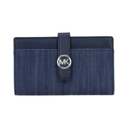 Michael Kors Blue Fabric Wallet for Women