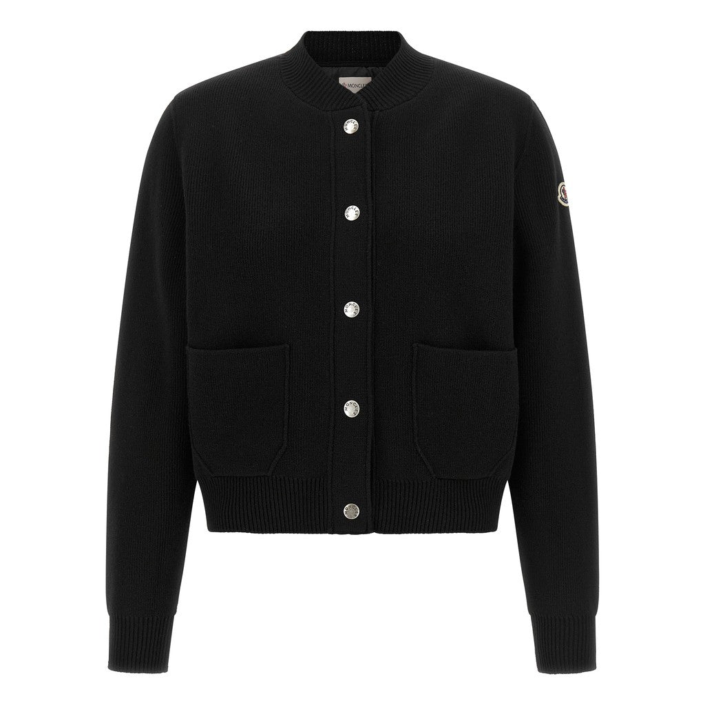 Moncler Black Polyamide Cardigan for Women