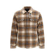 Woolrich Brown Wool Oves Aries Full-Length Jacket for Men