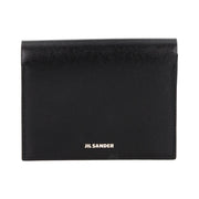 Jil Sander Black Leather Cardholder for Women