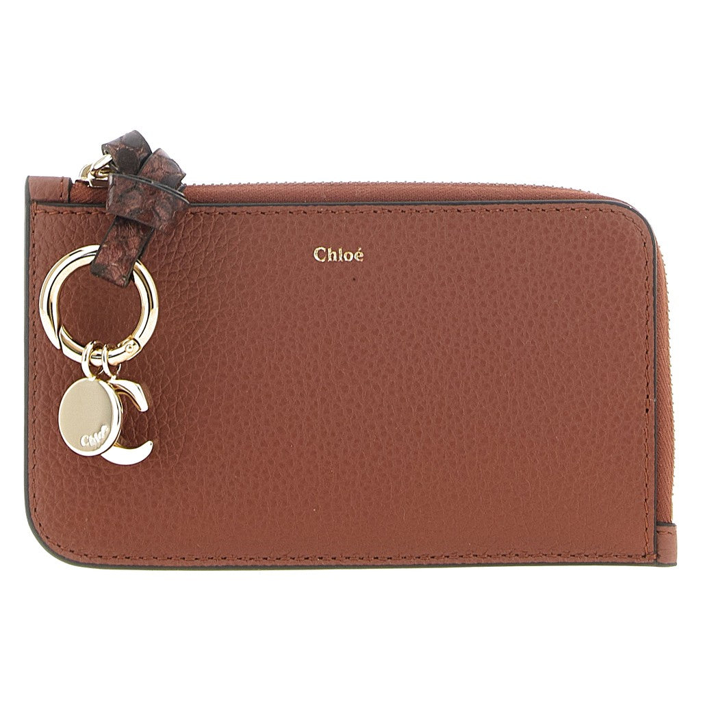 Chloé Brown Calfskin Cardholder for Women