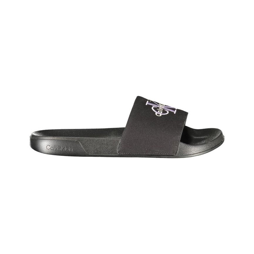 Calvin Klein Nero Polyurethane Women Ciabatta