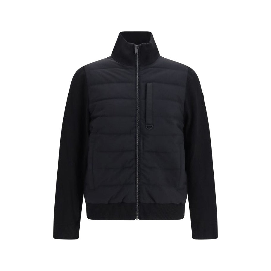 Moose Knuckles Black Viscose Full-Length Jacket for Men